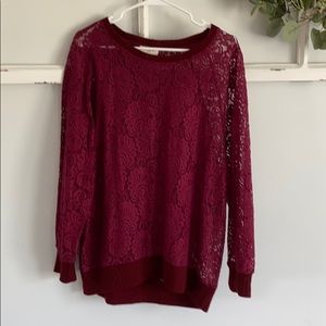 Lace-detail women’s tip